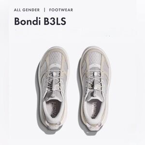 SALE! ALL GENDER NEW HOKA U Bondi B3LS Shoes Cosmic Grey/White W 11.5 M 10.5